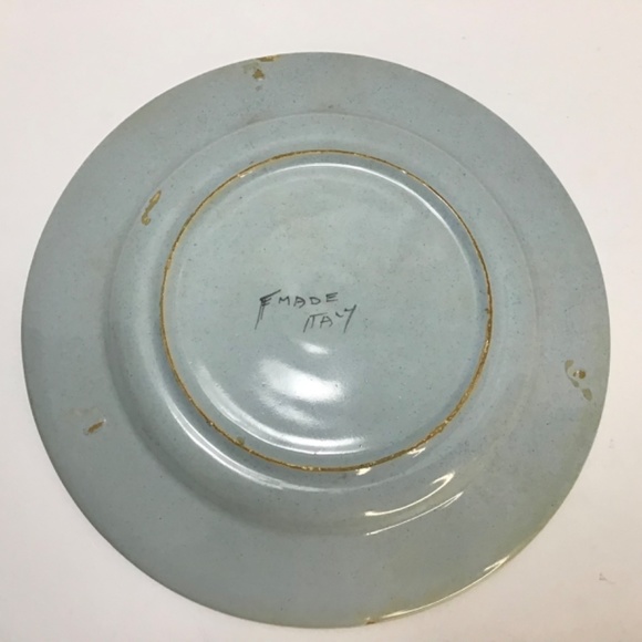 Vintage Fratelli Fanciullacci Ceramic Plate with Leaf and Peppers Italy - Picture 4 of 5